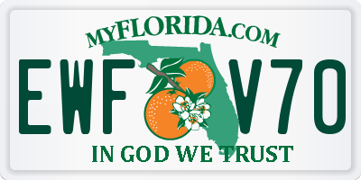 FL license plate EWFV70