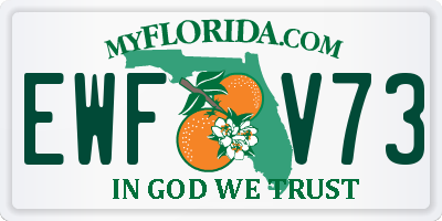 FL license plate EWFV73