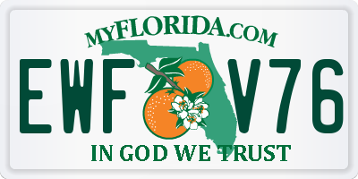 FL license plate EWFV76