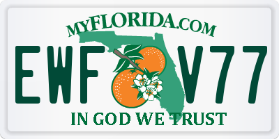 FL license plate EWFV77