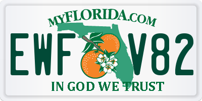 FL license plate EWFV82