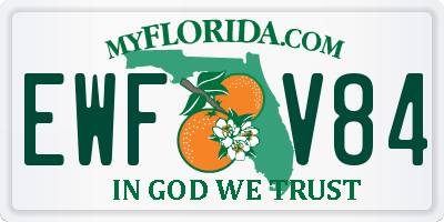FL license plate EWFV84