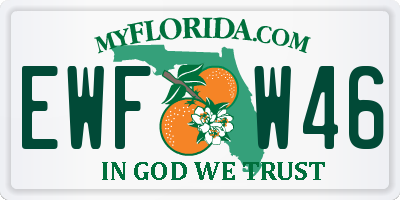 FL license plate EWFW46
