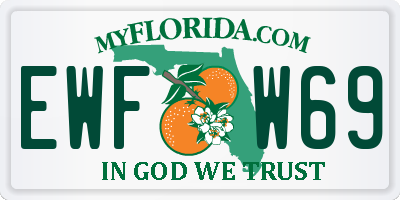 FL license plate EWFW69