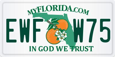 FL license plate EWFW75