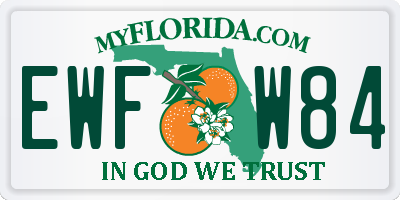 FL license plate EWFW84