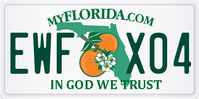 FL license plate EWFX04