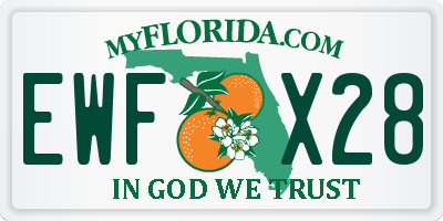FL license plate EWFX28