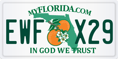 FL license plate EWFX29