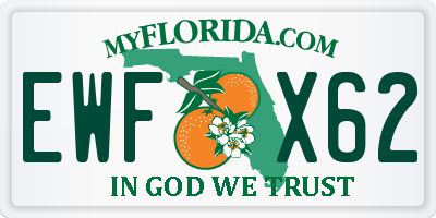 FL license plate EWFX62