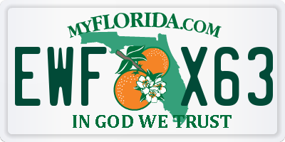 FL license plate EWFX63