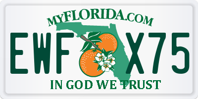 FL license plate EWFX75