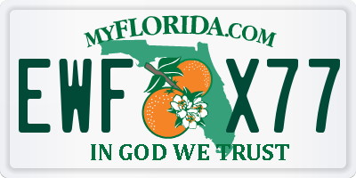 FL license plate EWFX77