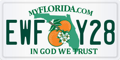 FL license plate EWFY28