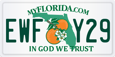 FL license plate EWFY29