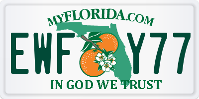 FL license plate EWFY77