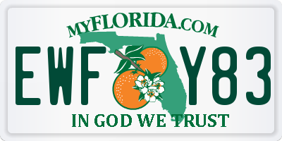 FL license plate EWFY83