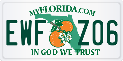 FL license plate EWFZ06