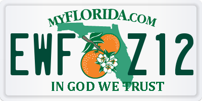 FL license plate EWFZ12