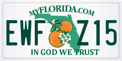 FL license plate EWFZ15