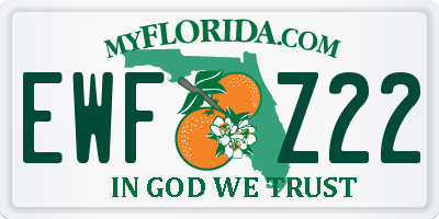 FL license plate EWFZ22