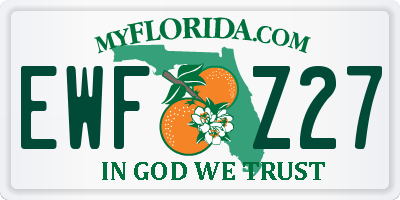 FL license plate EWFZ27