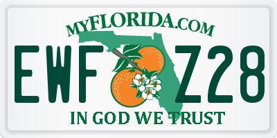 FL license plate EWFZ28