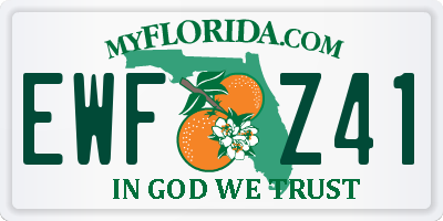 FL license plate EWFZ41