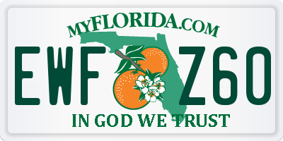 FL license plate EWFZ60