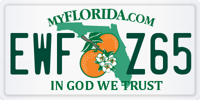 FL license plate EWFZ65