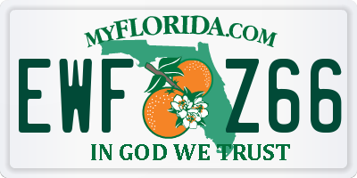 FL license plate EWFZ66