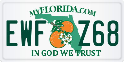 FL license plate EWFZ68