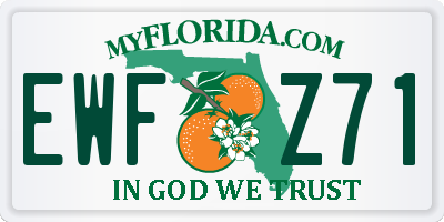 FL license plate EWFZ71