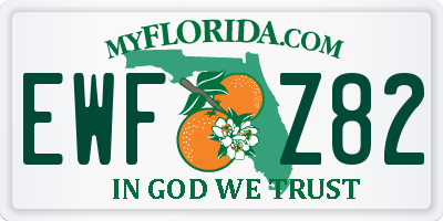 FL license plate EWFZ82