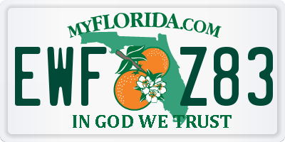 FL license plate EWFZ83