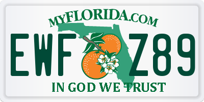 FL license plate EWFZ89