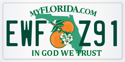 FL license plate EWFZ91