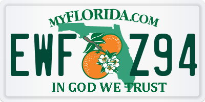 FL license plate EWFZ94