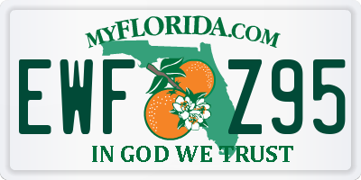 FL license plate EWFZ95
