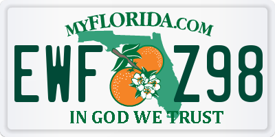 FL license plate EWFZ98