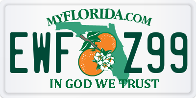 FL license plate EWFZ99