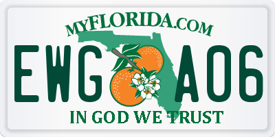FL license plate EWGA06