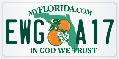 FL license plate EWGA17