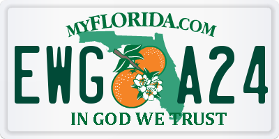 FL license plate EWGA24