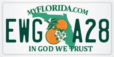 FL license plate EWGA28