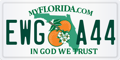 FL license plate EWGA44