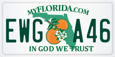FL license plate EWGA46