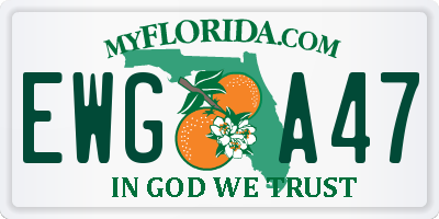 FL license plate EWGA47