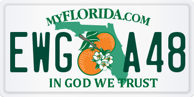 FL license plate EWGA48