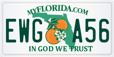 FL license plate EWGA56
